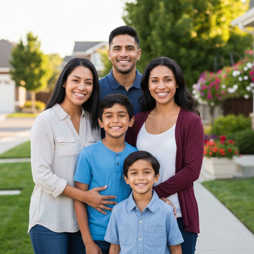 Familia latina protegida con seguros en South Carolina — Seabrokers Insurance
